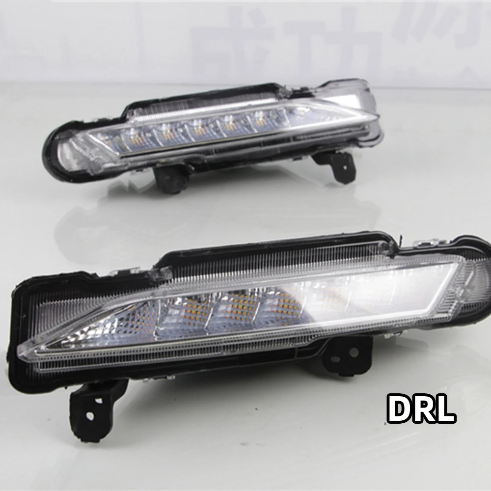 Автомобильная проблесковая 1 комплект DRL Светодиодный дневной светильник