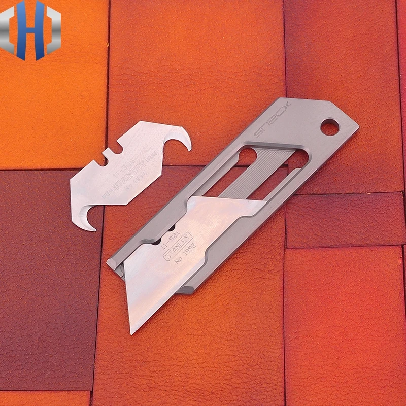 Титановый Простой нож TC4 для бумаги с геометрическим рисунком универсальный