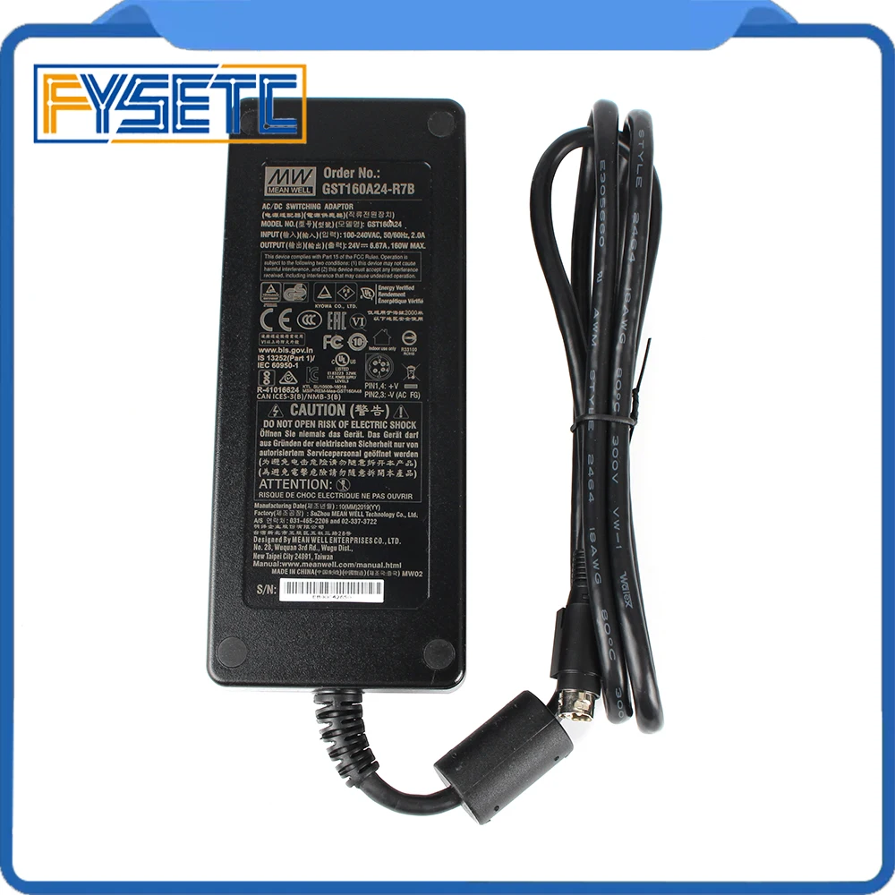 prusa mini power supply kit with cord 160w meanswell psu 3d printer parts free global shipping