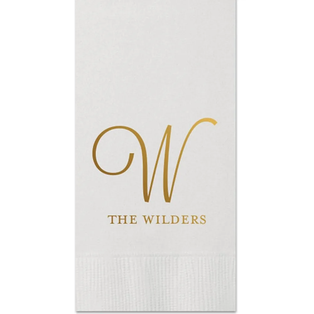S Dinner Napkins Wedding Hostess Gift Monogram Monogrammed Napkins Custom Printed Paper Hand Towels