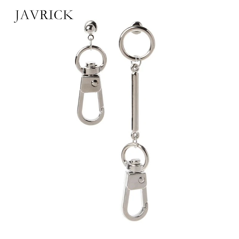 Перекрестный замок цепь с бруском Асимметричная Подвеска Серьги-капли