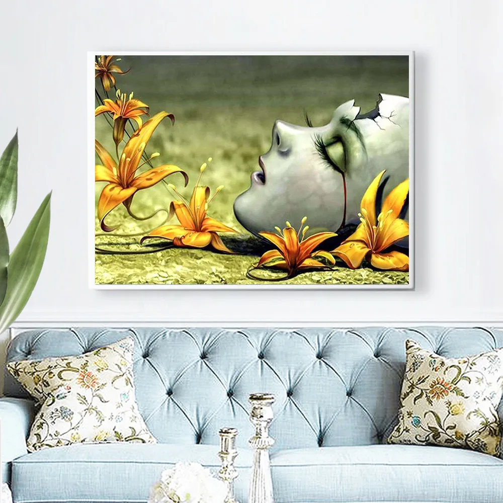 5D алмазная живопись Набор для вышивки крестиком портретная маска полная