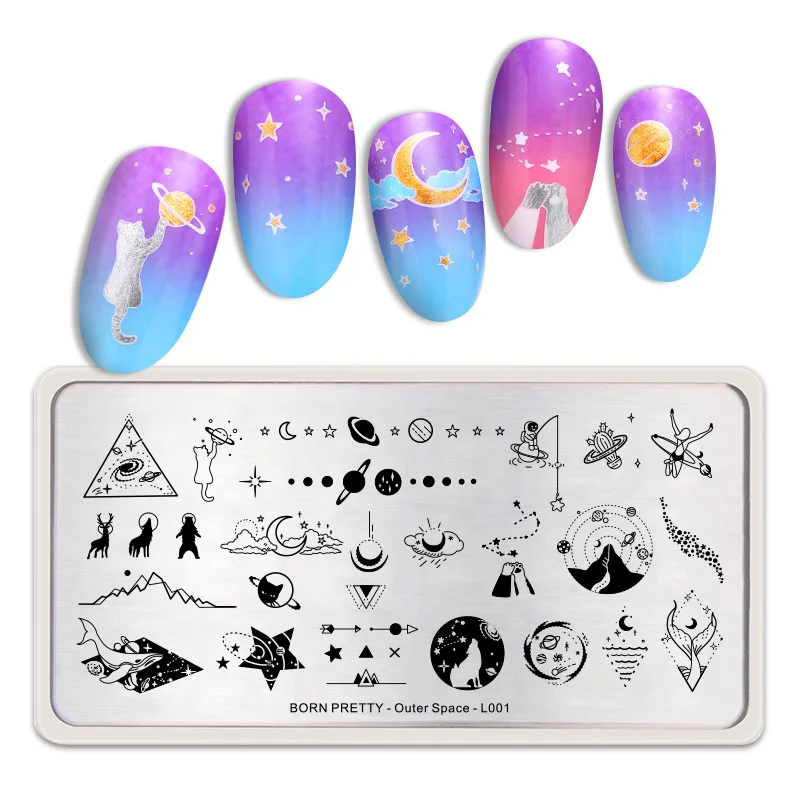 set4 Born Pretty DIY пластина для стемпинга для нейл-арта Цветочные Животные Мультфильм Цветок Изображение Шаблон лак для ногтей трафарет инструмент для маникюра - Цвет: set4