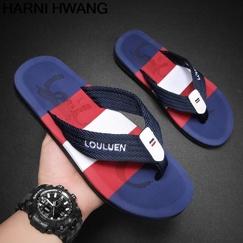

Men'S Slippers 2021 Summer PVC Fashion Casual Shoes Outdoor Beach Non-Slip Flip-Flops Size 39-45 Wholesale