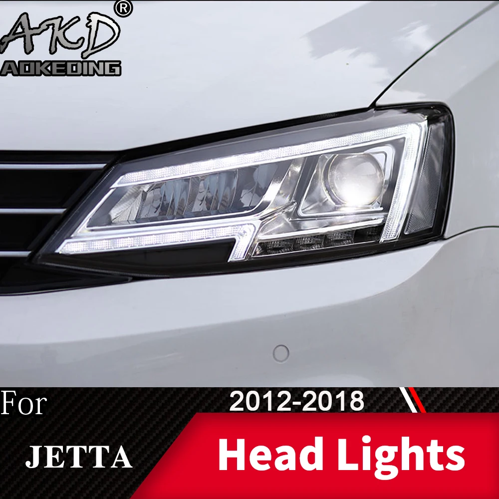 Передняя фара для автомобиля VW Jetta Mk6 2011 2018 головной светильник s туман дневные