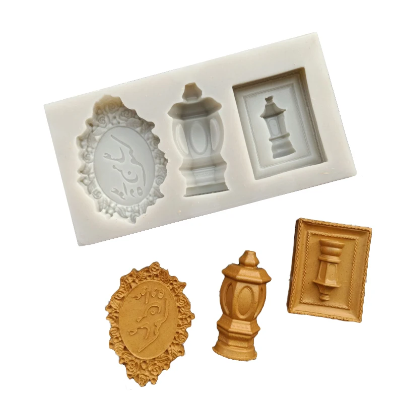

SHENHONG Arabic Fondant Silicone Molds Middle East Pattern Clay Pan Cake Decorating Tools Sugarcraft Dessert Baking Utensils