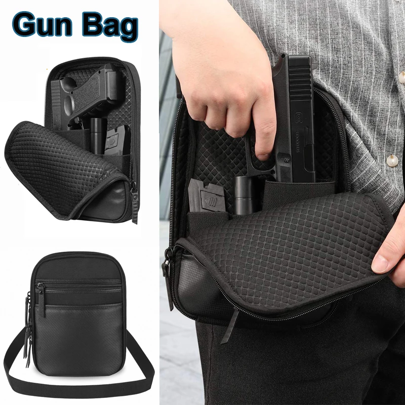 Gun Bag Tactical Concealed Handgun Pistol Holster Waist Shoulder Magazine Pouch Outdoor Tool Case Glock 17 26 Hunting Accessorie