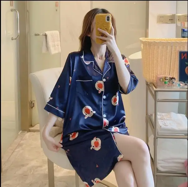 Женская пижама размера плюс 3XL с V-образным вырезом одежда для сна халат