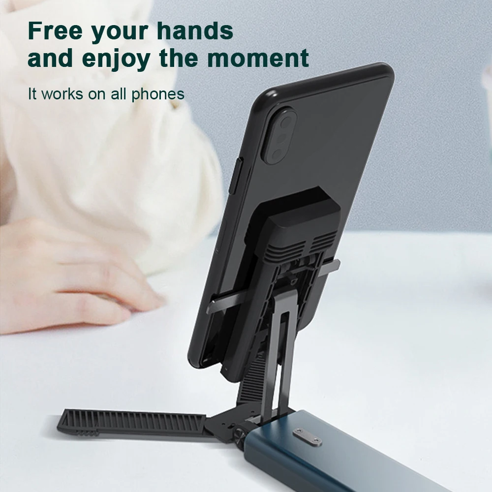 floveme universal metal desktop phone holder foldable portable tablet stand for iphone 12 11 pro max xiaomi ipad bracket holder free global shipping
