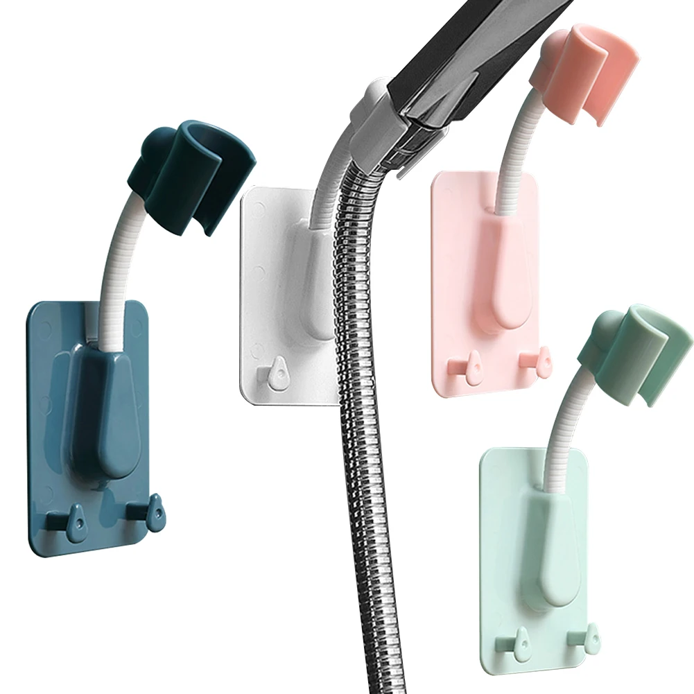 

Держатель для душевой лейки, Универсальный Регулируемый кронштейн для душа, самоклеящийся держатель для душевой лейки на 360 °, настенное кр...