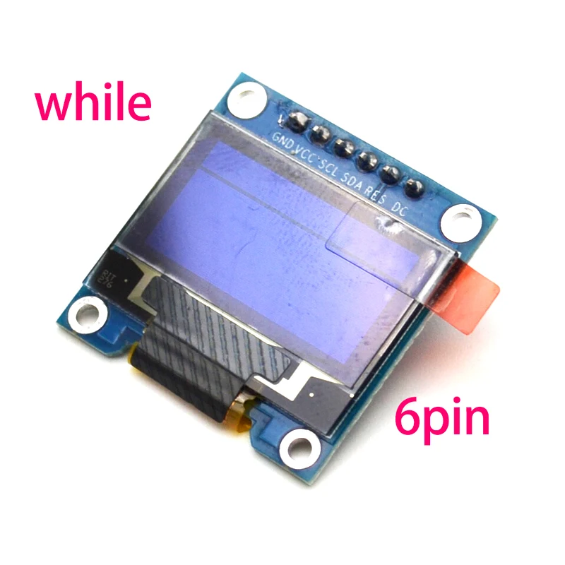 1 шт. 0 96 дюйма 128*64 OLED ЖК-синий дисплей SPI интерфейс 6PIN B Тип | Электронные компоненты