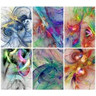 Алмазная картина Huacan 5d для творчества, мандала, цветок, вышивка для дома, фантазийные Цветные Цветочные наклейки на стену