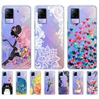 Чехол для vivo V21, чехол для vivo V21e 4G, мягкий силиконовый чехол, задняя крышка, чехол для VIVO V21e чехол для телефона Vivo V21 4G, чехол-бампер из ТПУ