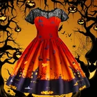 Детское платье на Хэллоуин для девочек, вечернее платье ведьмы, элегантное платье принцессы, вечерние платья, детские карнавальные костюмы для косплея