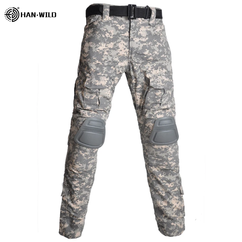 Pantalones Tacticos Con Rodillera Para Hombre Pantalones Militares De Senderismo Ropa Airsoft Del Ejercito Swat Combate De Campo Hunter Leather Bag