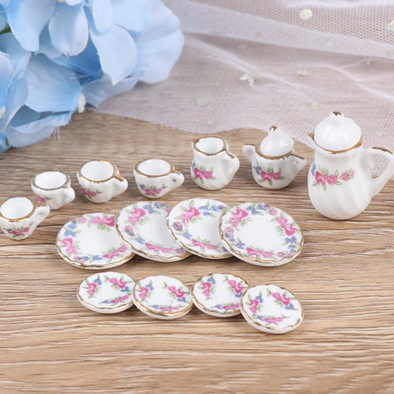 Набор Мини чайных чашек миниатюрная столовая посуда для кукольного домика