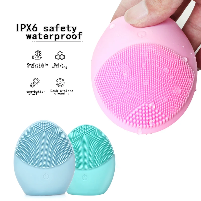 Электрическая мини щетка для очищения лица Массажная мытья аппарат Глубокая