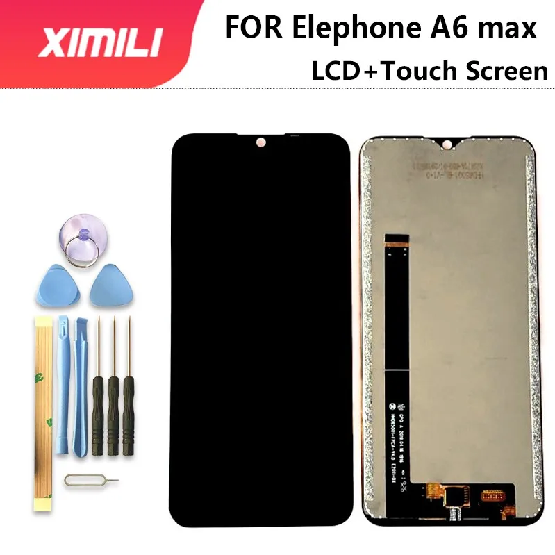 Протестировано хорошо для Elephone A6 MAX ЖК дисплей + сенсорная панель дигитайзер