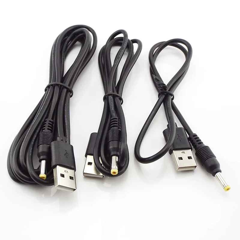 1Pcs USB A Male plug to DC 2.5 3.5 1.35 4.0 1.7 5.5 2.1 2.5mm Power supply Plug Jack type extension cable connector cords - купить по