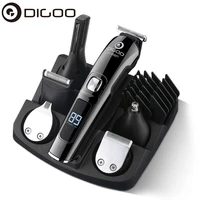 digoo 16 in 1 lcd display hair trimmer 600mah usb charging electric hair clipper for hair beard noseear hair body hair trimer