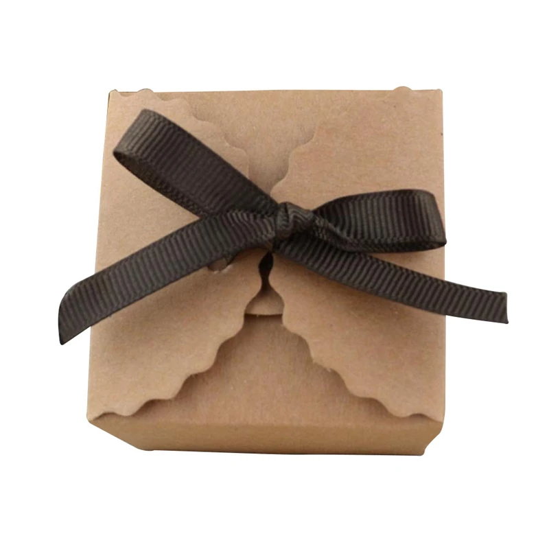 50 шт винтажная Ретро белая/Крафт Мини Крафт бумажная коробка сделай сам подарок