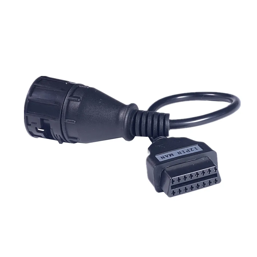 Новейший Высококачественный 12Pin к OBD 2 II 16 Pin коннектор диагностический инструмент