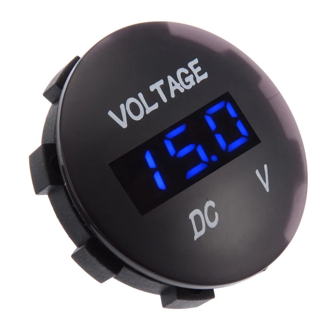

For Auto Battery Accessories DC 12V-24V Car Motorcycle LED Panel Digital Display Volt Voltage Gauge Meter Mayitr