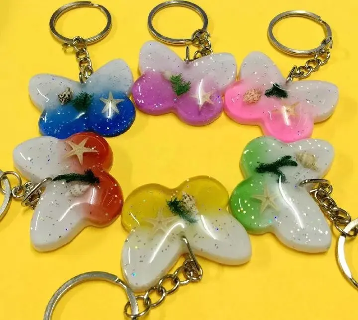 

15 шт. волшебный дизайн Смешанные настоящие морские звезды Speci мужские брелки-бабочки мужские женские мужские автомобильные брелки