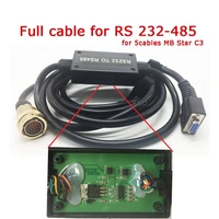 new mb star c3 rs232 to rs485 cable with full chip pcb c3 multiplexer adapter connect to laptop car obd2 diagnosis accessories