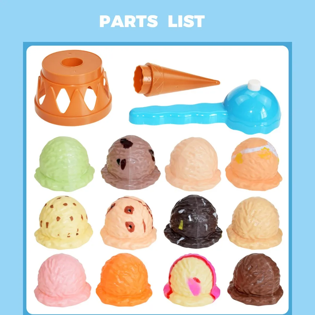 Мороженое стек вверх игровая башня развивающая игрушка для детей милая