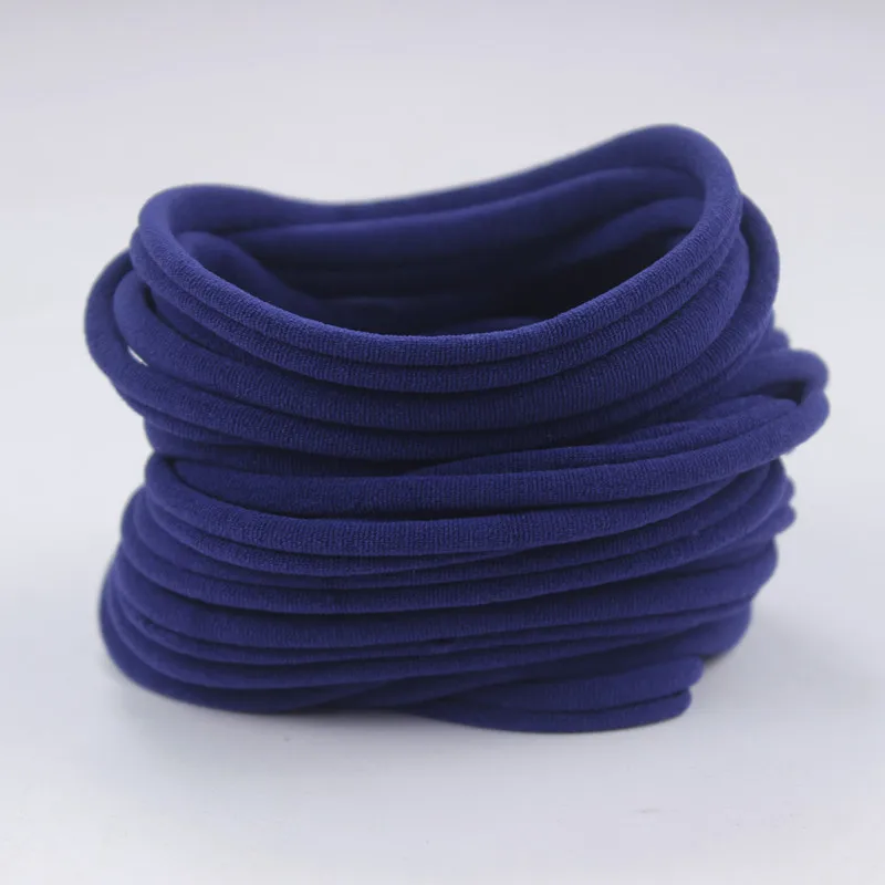 Color 11 Navy Телесного цвета, нейлоновые детские повязки на голову, нейлоновые эластичные, один размер, подходят для всех, супер мягкие, тонкие, тянущиеся, объемные, сделай сам, для рукоделия, для детского душа, 10 шт. HB388D - Цвет: Color 11 Navy