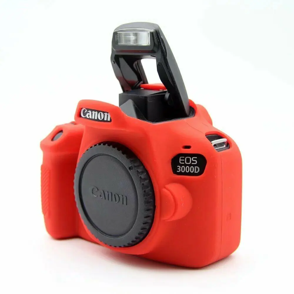 Rubber Soft Silicon Case Body Cover Protector Skin for Canon EOS 3000D 4000D Rebel T100 Protective Camera Bag | Электроника