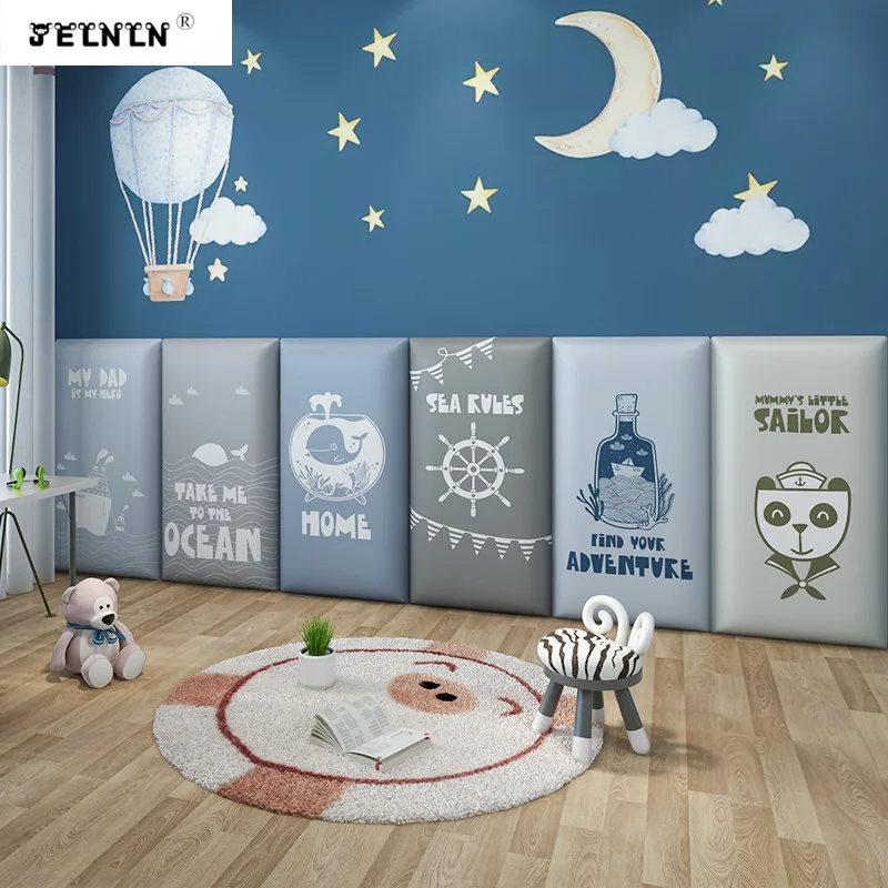 

Whale pattern anti-collision children soft wall stickers kids room kindergarten tatami wall surrounding headboard wall stickers