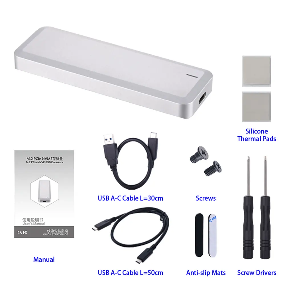 Uneatop USB 3 1 Type C Gen2 to M.2 NMVE SSD Внешний корпус для жесткого диска PCIe чехол|Корпус диска| |