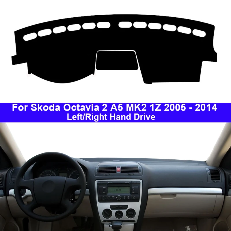 Чехол для приборной панели автомобиля Skoda Octavia 2 A5 MK2 1Z 2005 2014 левой/правой рукой 1