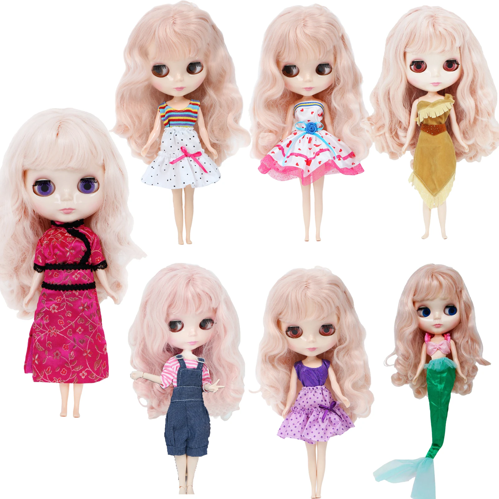 Высококачественное Кукольное платье ручной работы для куклы блайз повседневная