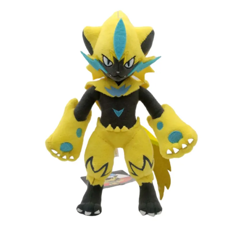 Pokemonplush 25 см Электрический Тип Zeraora милые плюшевые игрушки в виде животного мягкая