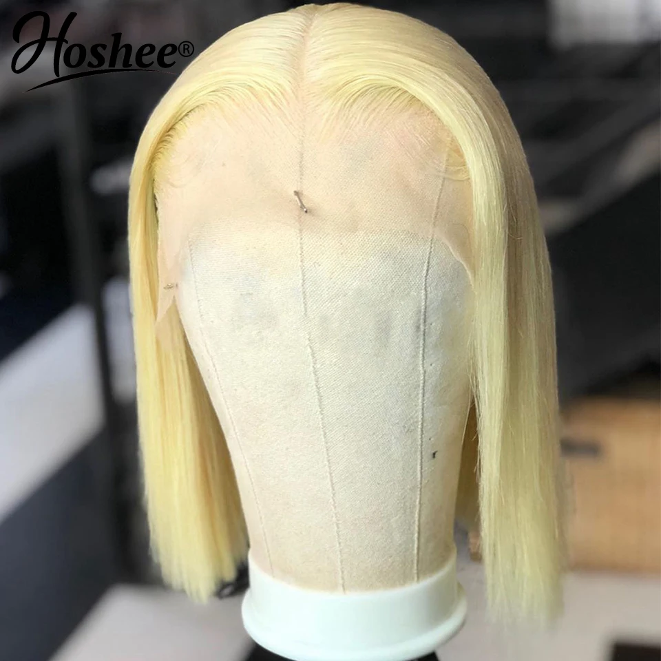 Парик для женщин Bob Femme прозрачный прямой розовый Реми 13x6 613 из натуральных волос |