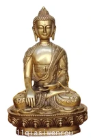 tibet tibetan buddhis shakyamuni bronze on the back of the carved dragon buddha statue metal handicraft