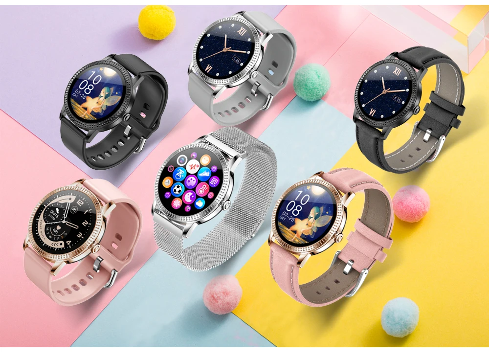 

CF18P Smart Watch Women Men 1.08 Full Touch Screen Fitness Tracker IP67 Waterproof Heart Rate Monitor Sport Bracelet Smartwatch