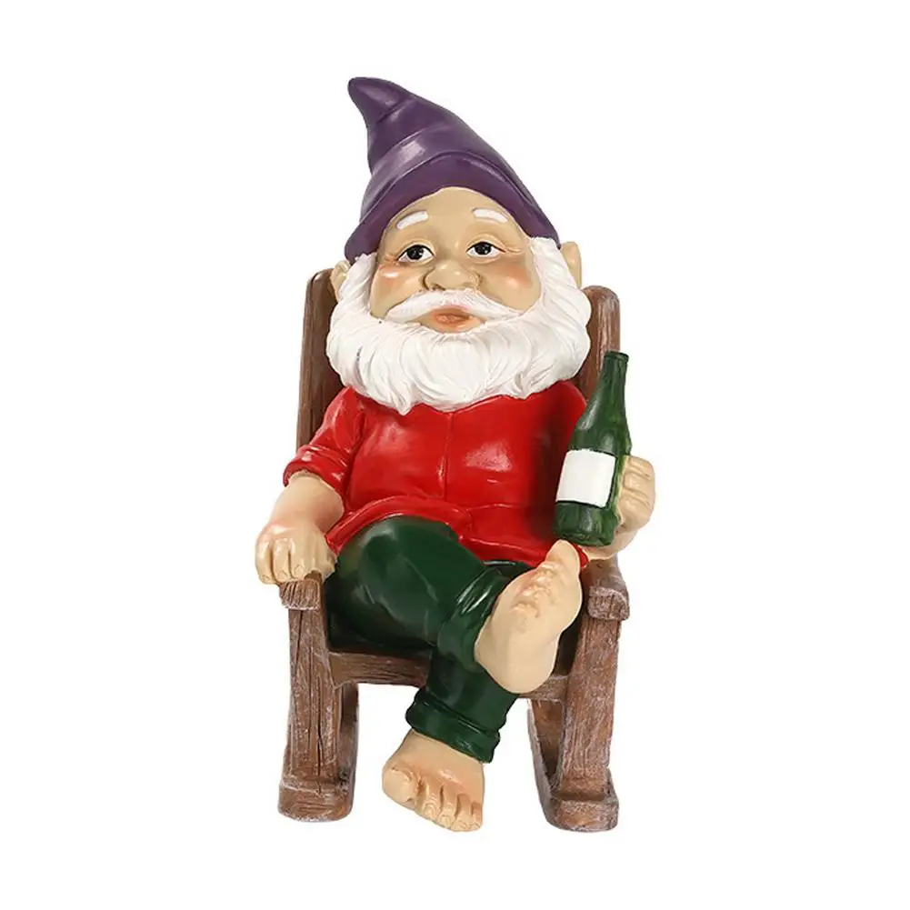 Funny Figurines Christmas Garden Dwarf Cartoon Resin Craft Home Decoration For Fairy Tale Miniature | Дом и сад