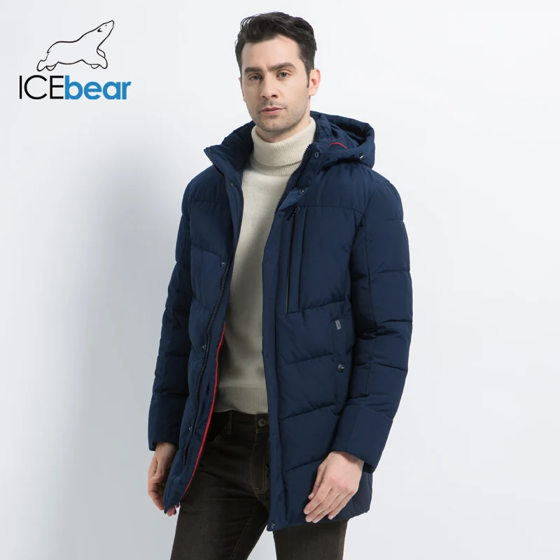 ICEbear 2019 Новая мужская зимняя куртка повседневный мужской хлопковый костюм