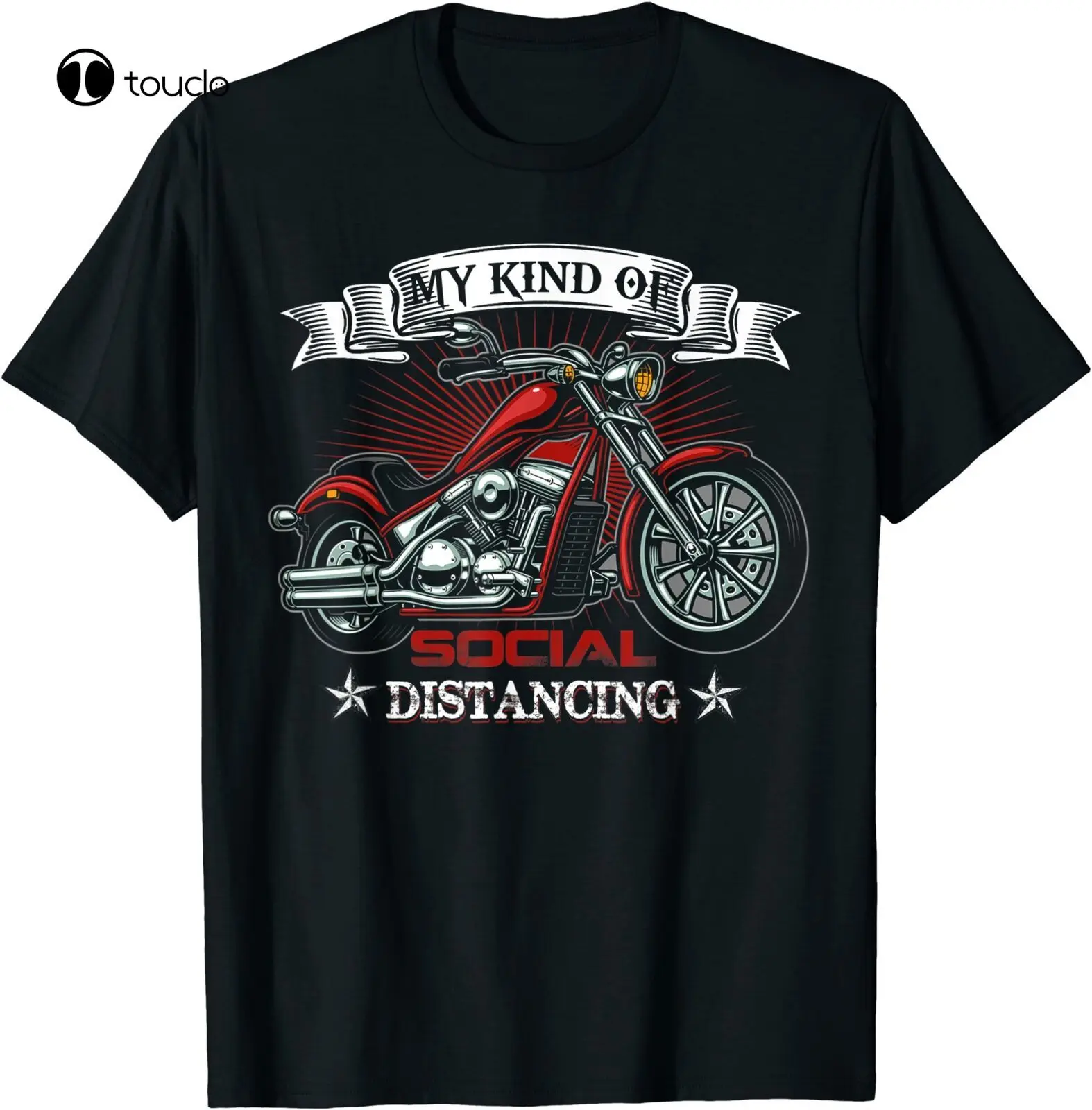 

New Motorcycle Biker Men'S T-Shirt Social Distancing Short Sleeve Tee Gift Shirt Cotton T Shirt Unisex