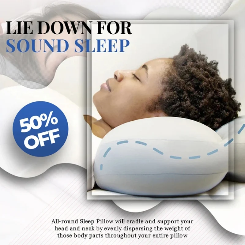 

All-round Sleep Pillow All-round Clouds Pillow Nursing Pillow Sleeping Memory Foam Egg Shaped Pillows OCT998
