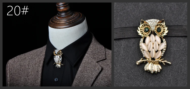 Мужской галстук бабочка с рисунком совы 1 шт.|Мужские галстуки и носовые платки| |