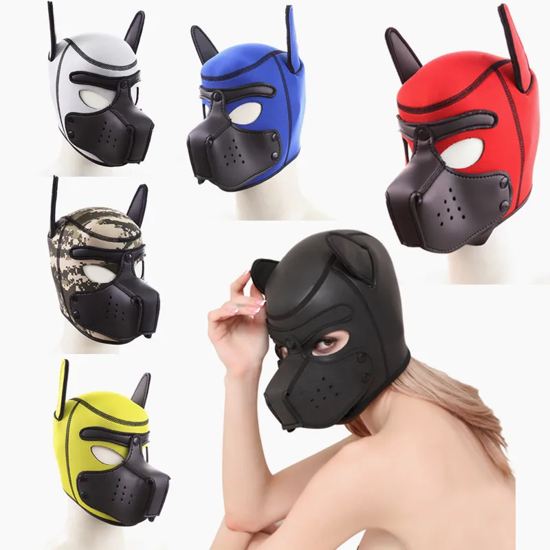 Новая собака ролевые игры сексуальное Для женщин мужчин Косплэй маска SM мастер