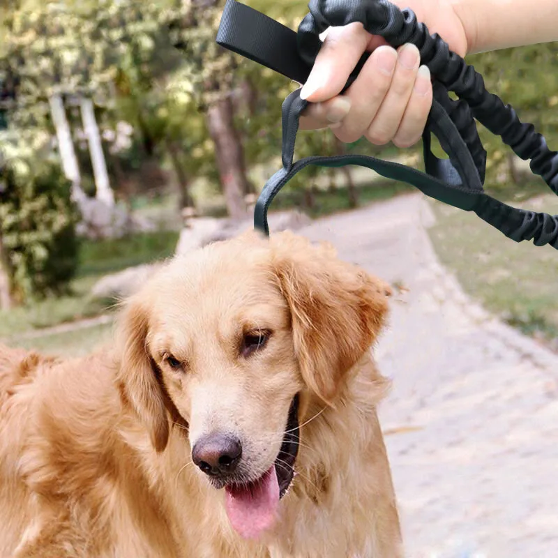 Регулируемый военный тактический собачий ошейник со шлейфом средней длины для
