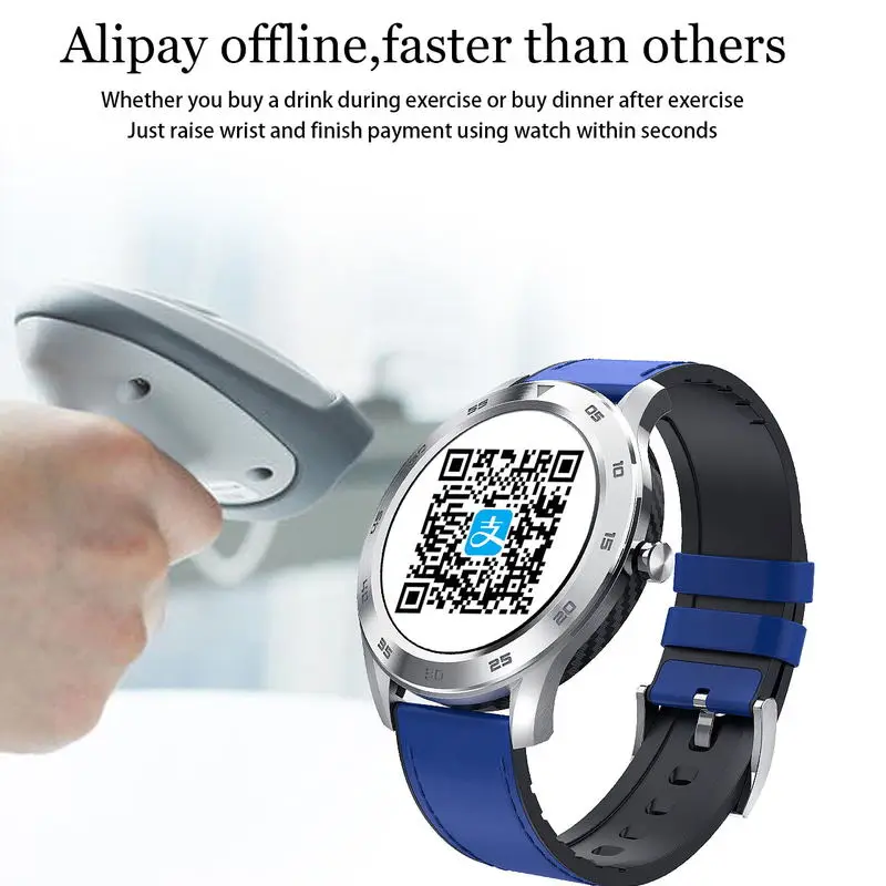 DT98 Smart Watch IP68 Waterproof 1.3 Full Round HD Screen ECG Detection Multi Dials Bluetooth Call Smartwatch Fitness Tracker