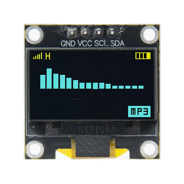 10 шт. 0 96 дюймов IIC Serial Белое золото OLED Дисплей модуль 128X64 I2C SSD1306 12864 плата с