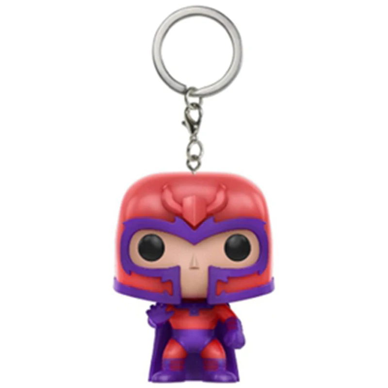Magneto Брелок с героями Marvel брелок с Железным человеком милый автомобильный брелок DC Comics брелок с Бэтменом для ключей - Цвет: Magneto